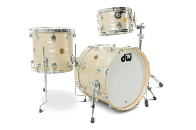 DW Drumset Collectors Jazz Series Cream Oyster USA Drums Maple Gum Shellset