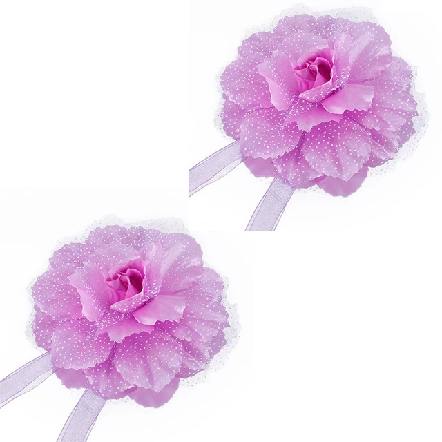 1 Pair Curtain Tieback Holder Beautiful Home Decoration Flower Shape Curtain 9