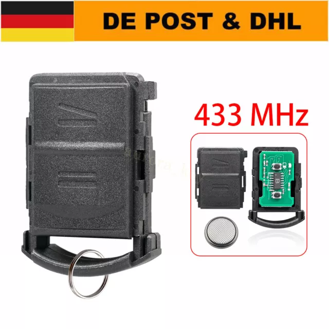 Ersatz Fernbedienung geeignet für Opel - 2 Tasten 433 MHz ID46