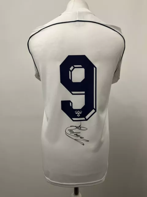 Signed CHRIS WADDLE Retro Shirt - Tottenham Hotspur Spurs - EXACT PROOF/COA