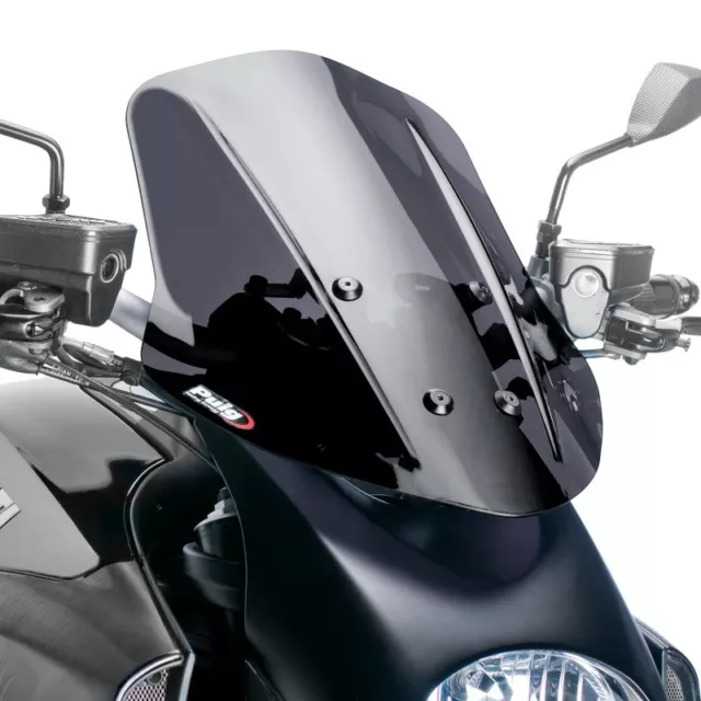 Pare-brise pour Ducati Diavel 11-13 fumé foncé Puig NG Touring