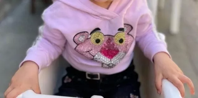 FELPA MAGLIA MONNALISA Pantera Rosa strass EUR 35 00 PicClick IT