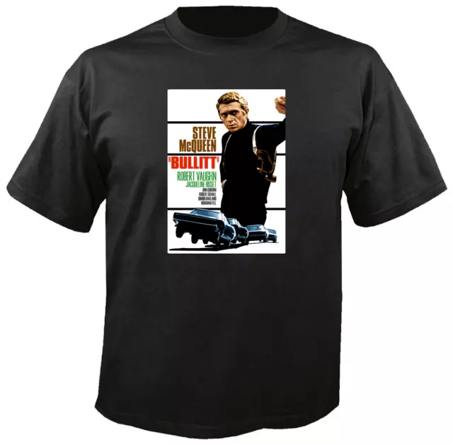 Tee Shirt new adult unisex Steve McQueen BULLITT quality cotton t shirt