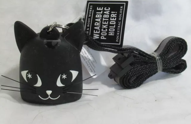 Bath & Body Works PB Pal Holder with strap Halloween BLACK CAT