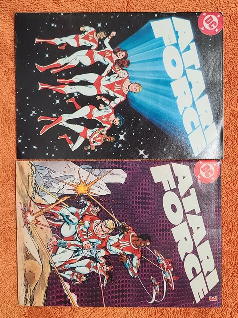 Atari Force Lot Vol 1 No 1 &3 DC Comics - 1982 Atari promo comic Very Good