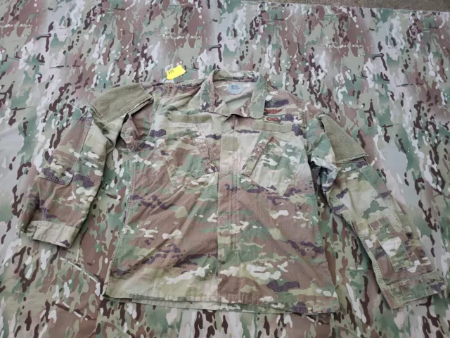 USGI SPACE FORCE PATCHED FR Army Combat Uniform Blouse MULTICAM OCP MED REG