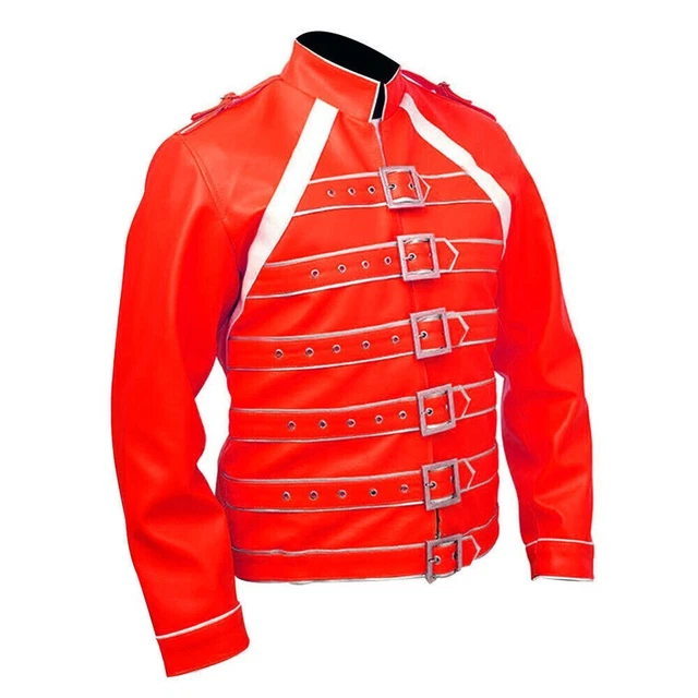 Freddie Mercury Wembley Concert Queen's Halloween Costume Faux Leather Jacket