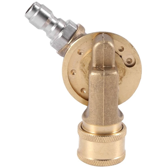 Pivoting Coupler for Pressure Washer Nozzle, Gutter Cleaner Attachment for GutS3