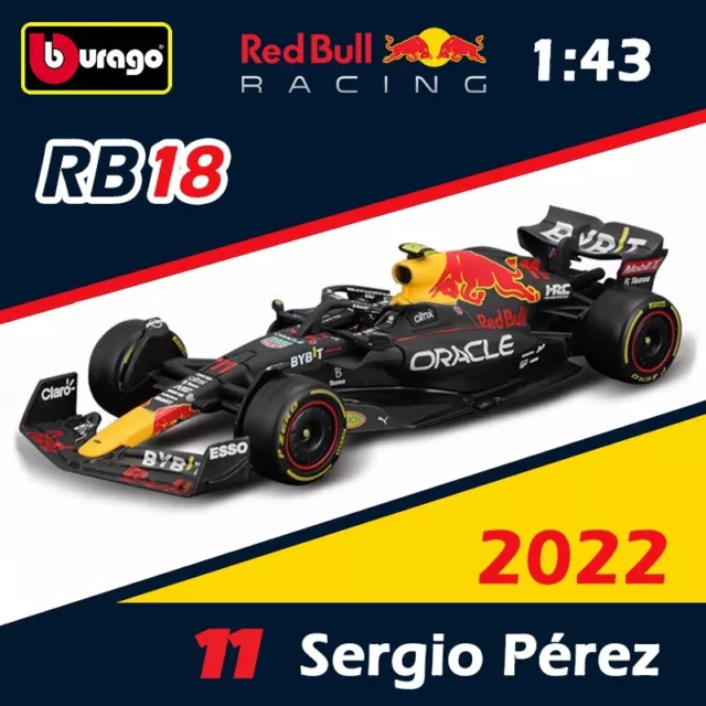 Nuova Red Bull 2022 RB18, Sergio Perez - Formula 1 - 1/43 - Burago, Bburago