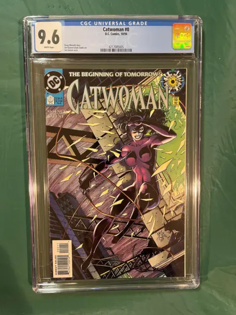 Catwoman #0 Cat Shadows DC Balent Rare Cov. 1994 CGC 9.6 WP HTF Comic NM+