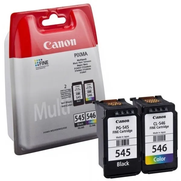 Kit 2 Cartucce Canon Originali Pg545 Cl546 Multipack Nero + Colore 8287B005