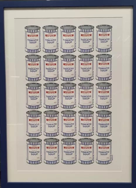 Banksy Soup Cans -Lithograph Poster - Plate Signed & Framed - Full Provenance