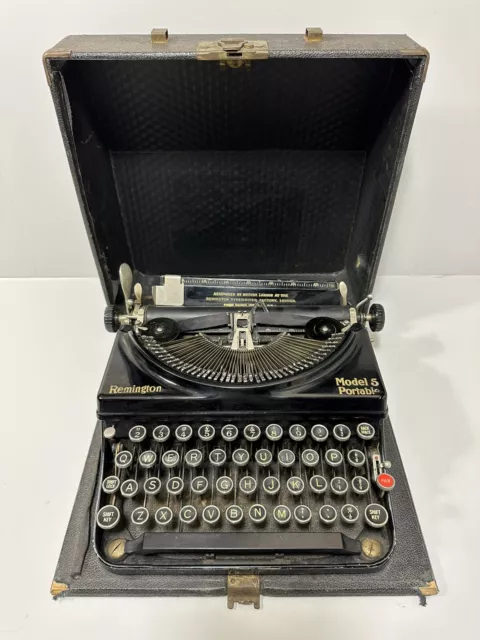 Repuestos o reparaciones para máquina de escribir portátil vintage años 30 Remington modelo 5