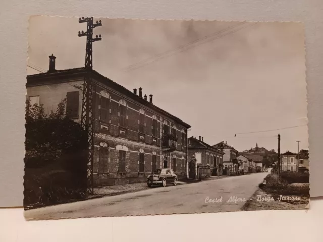 cartolina Castell'Alfero provincia Asti, borgo stazione