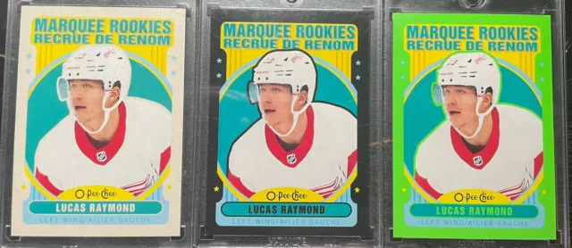 2021-22 Opc Marquee Rookie Lot (3) Base, Retro Black 012/100, Retro Green 44/50