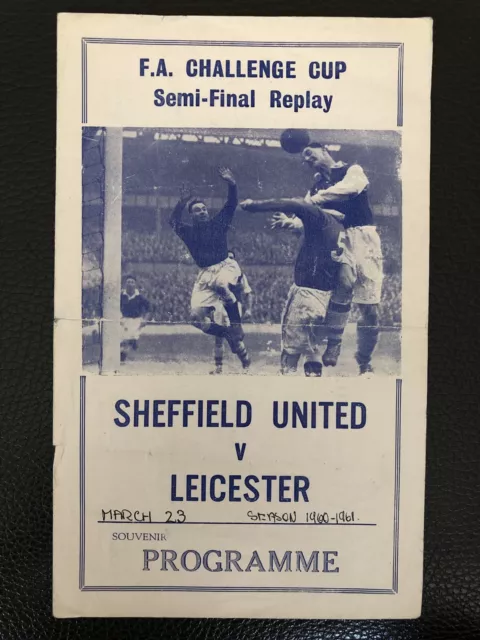 23.3.1961.Sheffield United v Leicester City,(FA Cup S/Final Repl),Pirate-Tuckett