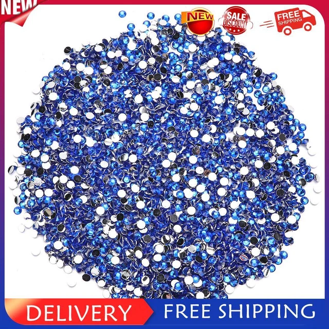 Prosperveil 30 g 4 mm Kristall flache Rückseite Strasssteine Strass Steine Rund