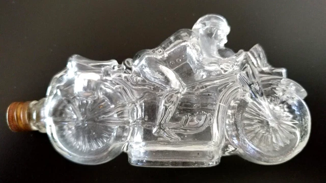 Vintage Antique Perfume Bottle German Motorcycle DRALLE Hamburg 1920 VERY RARE