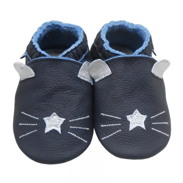 Mejale Baby Shoes Soft Sole Leather Moccasins  Toddler First Walker Slippers