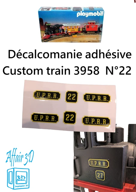 Impression 3D Compatible Playmobil - Chasse-neige Pour Locomotive 4000/3958 - Western
