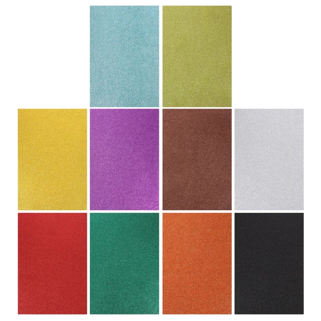 10 PCS Artisanat En Papier Mousse Nappe D'or Matériaux D'album Boîte