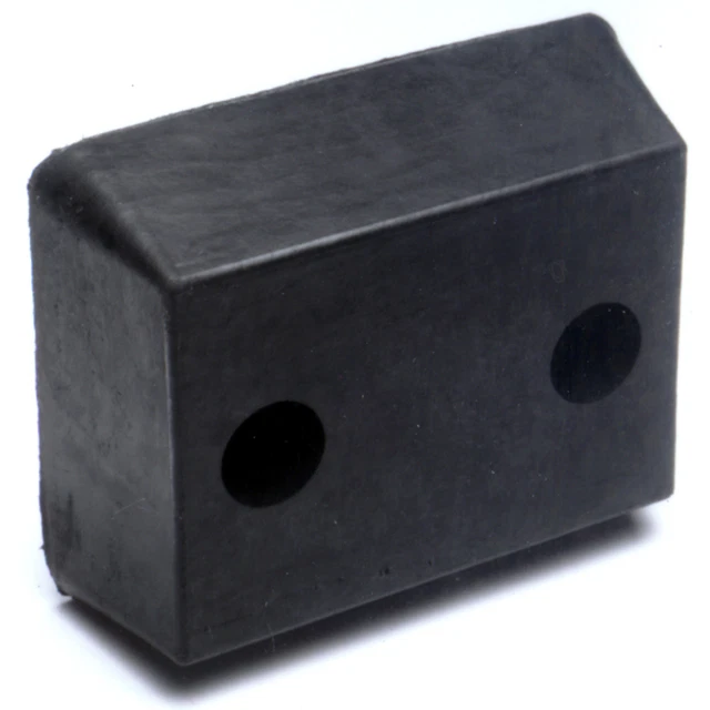 Durable Corporation Molded Bumper, Rectangular, Molded, Length 6 in
