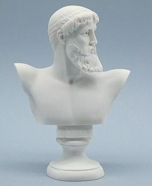 Zeus Bust Statue Ancient Greek Roman Mythology God Sculpture