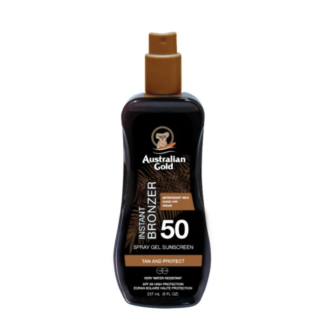 SPF 50 Spray Gel With Bronzer Australian Gold