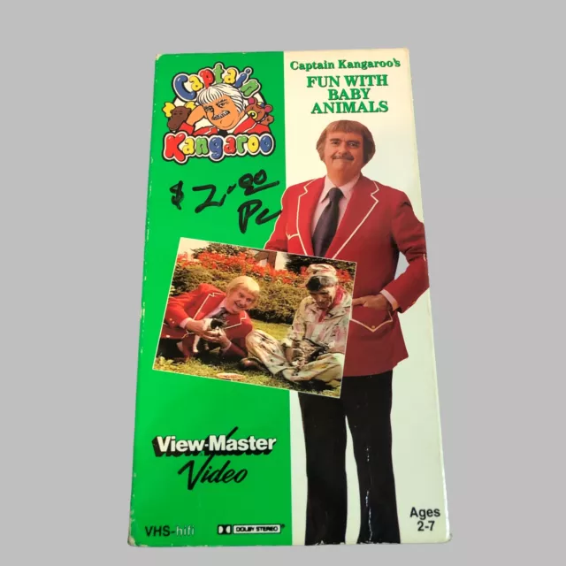CAPTAIN KANGAROO'S FUN with Baby Animals VHS 1992 View Master Video $3. ...