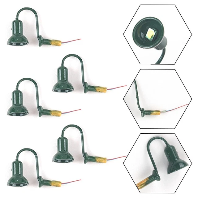 ENSEMBLE DE LAMPADAIRES ?? DEL ??chelle N Gauge Mod??le Accessoires (5 Pack) EUR 18,55 - FR