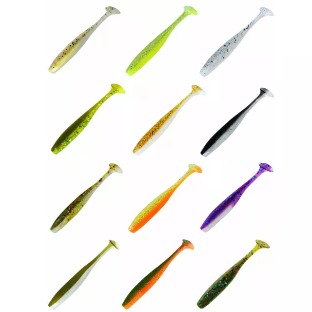 Señuelo Goma Pez de Relax Bass 2,5" 4 Unidad Perca Zander Señuelos Depredador