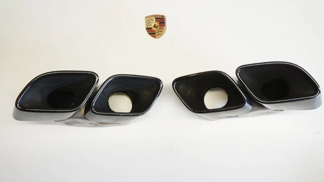 Porsche 991 .2 Turbo Tubo Finale Nero Scarico Terminale di D0518