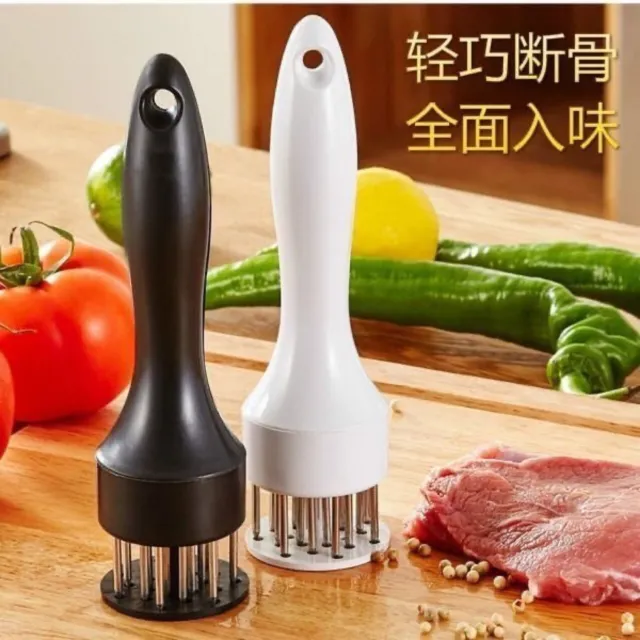 New Professional Meat Tenderizer with Stainless Steel Needle Prongs Kitchen Tool