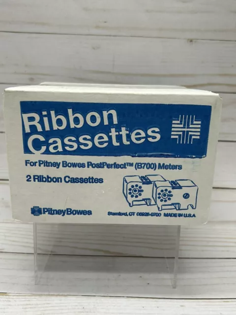 Pitney Bowes PostPerfect (B700) Ribbon Cassettes 2pk - New Factory Sealed 767-1