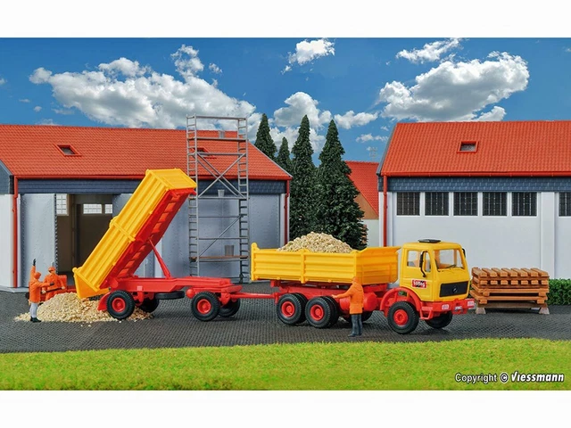 Rimorchio per Camion Mercedes Actros per Bambini Rosso - www