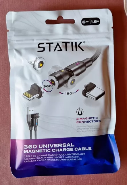 Ladekabel 360° - Magnetic Charging Cable - 360° 3 in 1 Kabellänge 2m