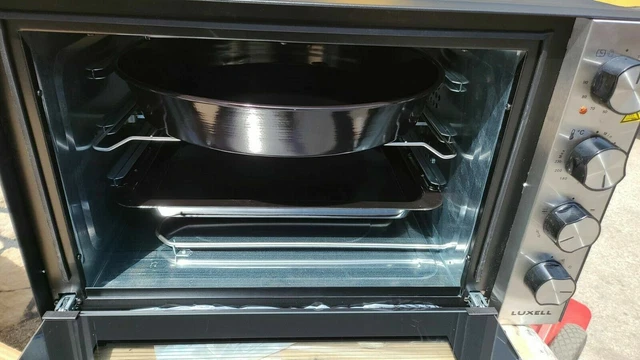 LUXELL Forno Elettrico Ventilato 70 LT Pizze Piatti Pollo Cottura 4 Manopole 3