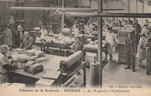 59 Cpa Filature De La Redoute Roubaix Le Magasin D'expédition