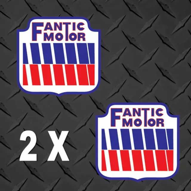 2x Adhesivo FANTIC MOTOR 8 cm. Decal, Sticker, Colis, Autocollant, Pegatina