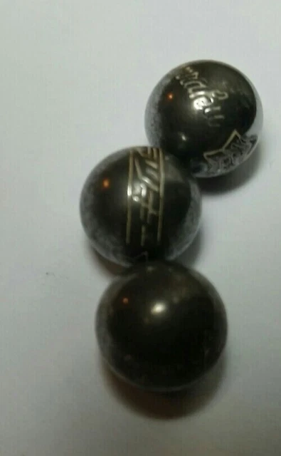 81 Vintage Engraved PACHINKO Balls from a Nishijin Sophia Pinball Machine 81 Vintage Engraved PACHINKO Balls from a Nishijin Sophia Pinball Machine