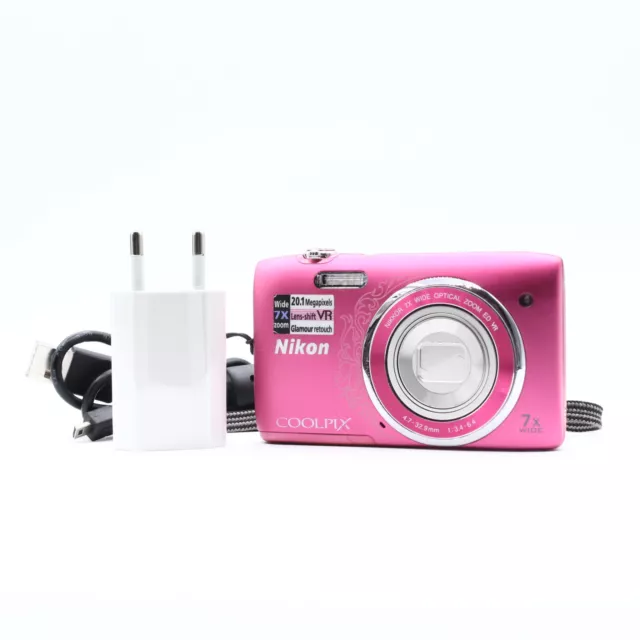 Nikon CoolPix S3500 16,0Mp Digital Camera Y2K Pink N°46035256 - Bon état !!