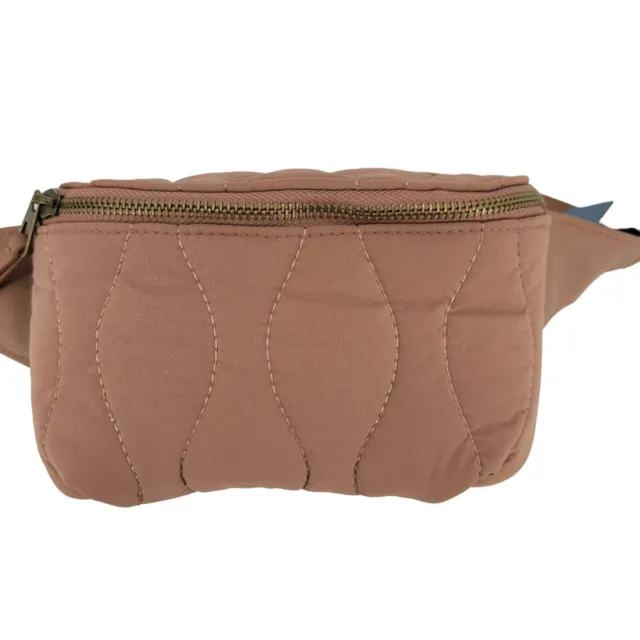 Universal Threads Fanny Pack Waist Pouch Hip Bag Brown Quilted Neutral Vegan