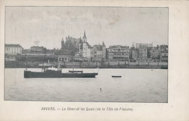 BELGIQUE ANVERS Navire Carte Postale CPA Unposted #PAD241.F