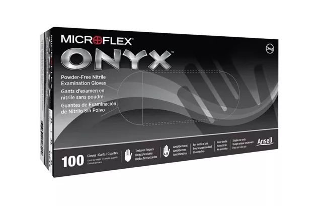 Microflex Onyx N64 Disposable Nitrile Exam Gloves for Automotive