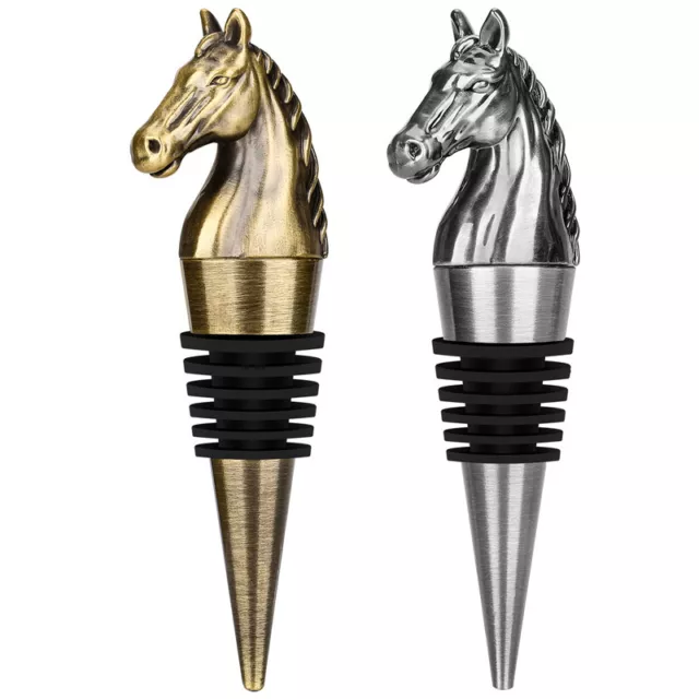 Vintage Horse Head Wine Stopper Metal Champagne Bottle Stoppers Wine Accessory