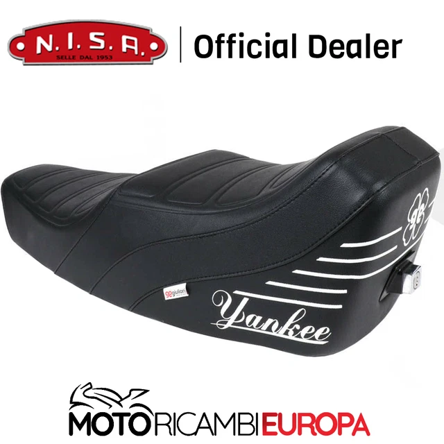 Sella Yankee Nera Per Piaggio Vespa 50 Special - N/L/R  Nisa Con Serratura