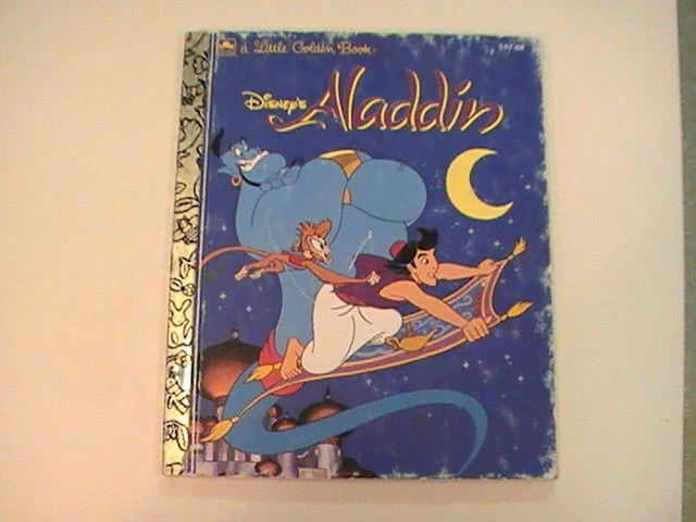LITTLE GOLDEN BOOK Walt Disney Aladdin Animated Movie 1992 1st little-golden-book-walt-disney-aladdin-animated-movie-1992-1st