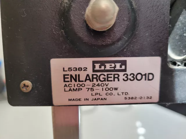 LPL Enlarger 3301D Darkroom