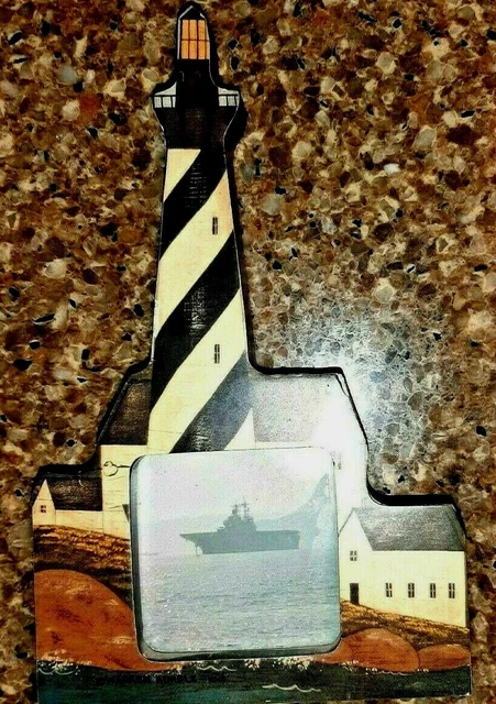 Warren Kimble Lighthouse Picture Frame Coastal Breeze Fetco CLEARANCE