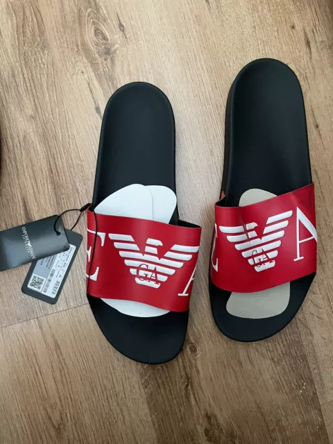 Boys on sale armani sliders